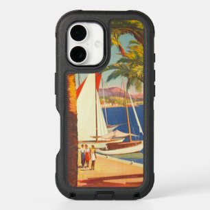 Vintage Cote D'Azur French Travel iPhone 16 Case