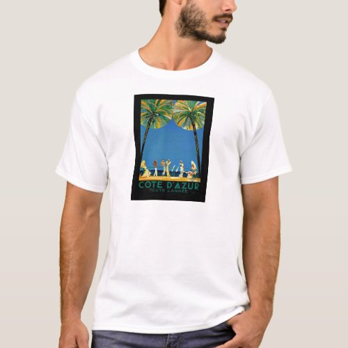 Vintage Cote DAzur French Travel T_Shirt