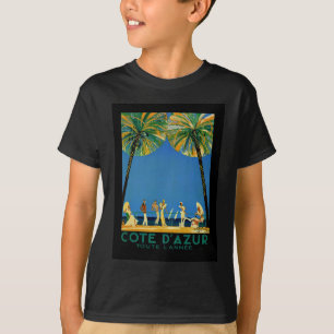 Vintage Cote D'Azur French Travel T-Shirt