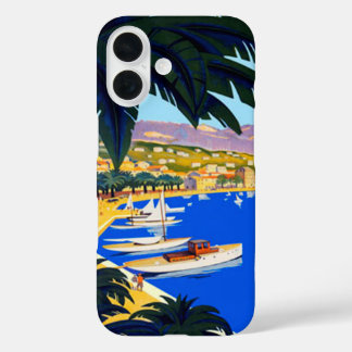Vintage Cote D'Azur Travel iPhone 16 Case