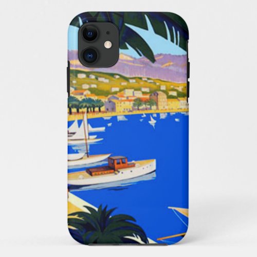 Vintage Cote DAzur Travel iPhone 11 Case