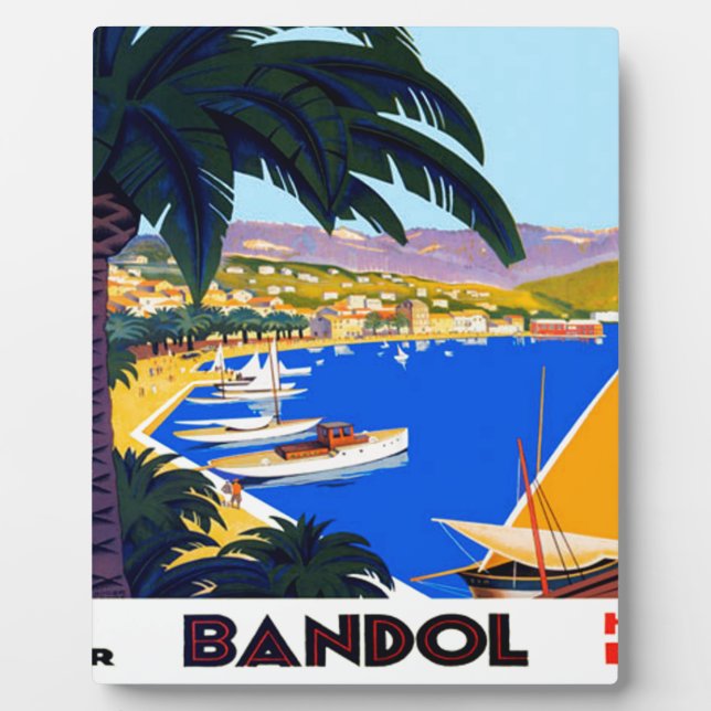 Vintage Cote D'Azur Travel Plaque (Front)