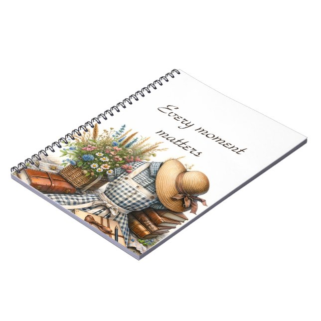 Vintage Cottage core picnic Notebook (Left Side)