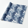 Vintage Cottage Landscape Toile-Blue & White Wrapping Paper