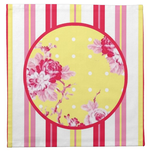 Vintage Cottage Napkin (Front)