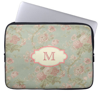 Vintage Cottage Rose Monogram Case