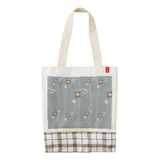 Vintage Cottagecore Floral Canvas Tote Bag - Folk