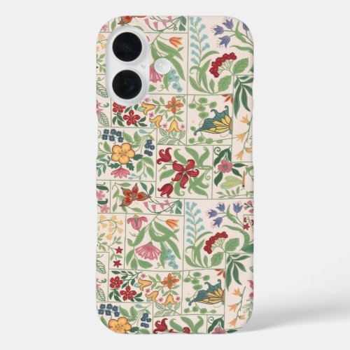 Vintage Cottagecore Floral Pattern Custom Soft Mam iPhone 16 Case