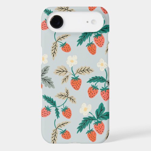 Vintage Cottagecore Strawberry Pattern iPhone 17 Air Case