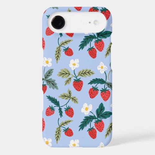 Vintage Cottagecore Strawberry Pattern iPhone 17 Air Case