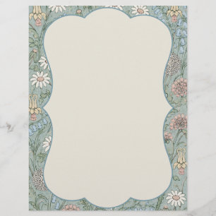 Vintage Cottagecore Wildflower Letterhead