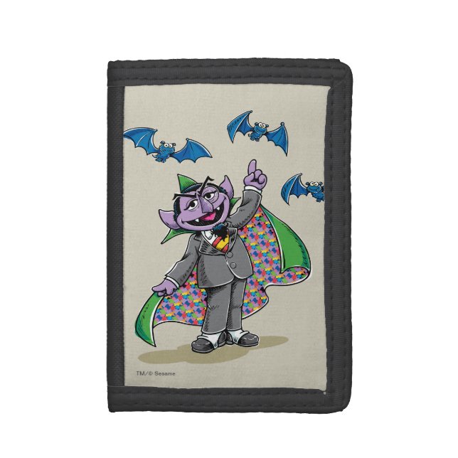 Vintage Count von Count Tri-fold Wallet (Front Vertical)