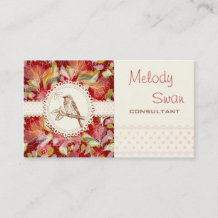 Vintage Country Bird Consultant Business Business Card