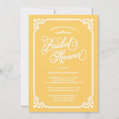 Vintage Country | Bridal Shower Invitation