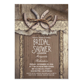 country bridal shower invitations