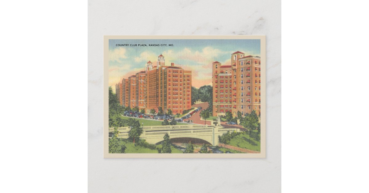 Vintage Country Club Plaza Kansas City MO Postcard | Zazzle