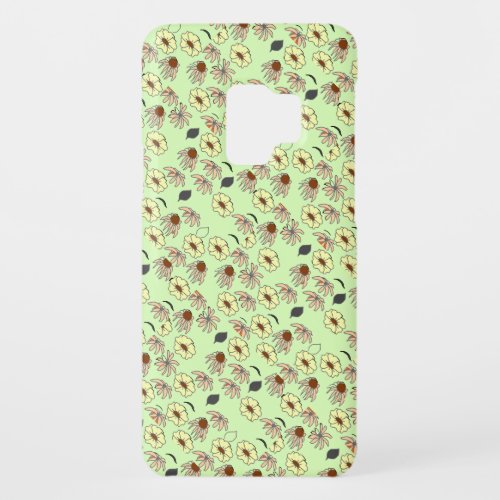 Vintage country floral green yellow Case_Mate samsung galaxy s9 case