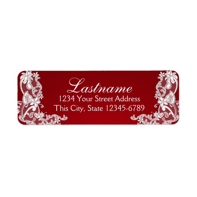 Vintage Country Floral Lace Red Label (Front)