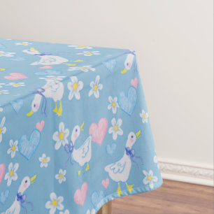 Vintage Country Geese Pattern Tablecloth