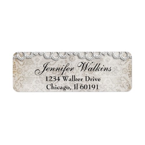Vintage Country Lace Address Labels