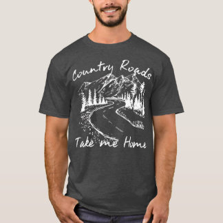 Vintage Country Roads Take Me Home T-Shirt
