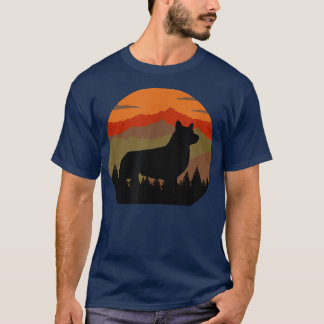 Vintage Country Rugged Retro Sky & Forest Corgi Do T-Shirt