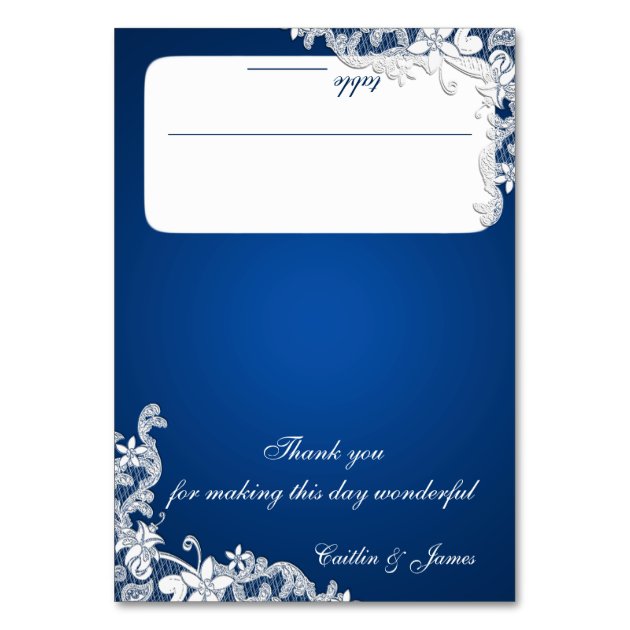 Vintage Country Sapphire Blue Seating Invitation