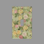 Vintage Country Weathered Floral Light Switch Cover