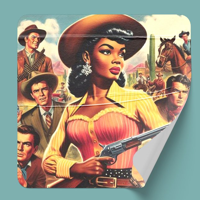 Vintage Country Western Woman Sticker (Creator Uploaded)