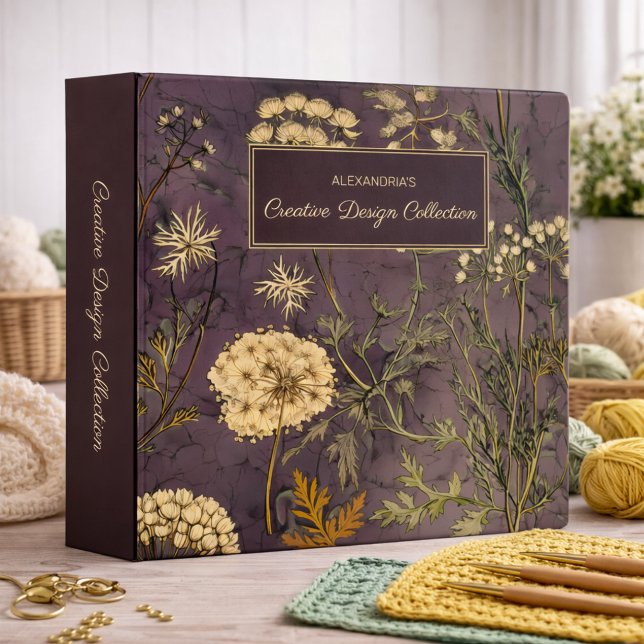 Vintage Country Wildflower Pattern Keeper 3 Ring Binder (Creator Uploaded)