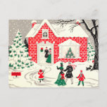 Vintage Countryside Greetings Postcard at Zazzle