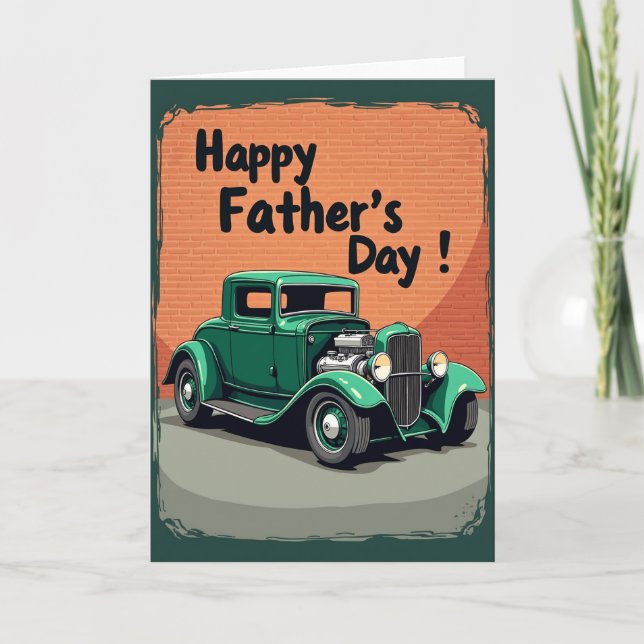 Vintage Coupe Fathers Day Card (Front)