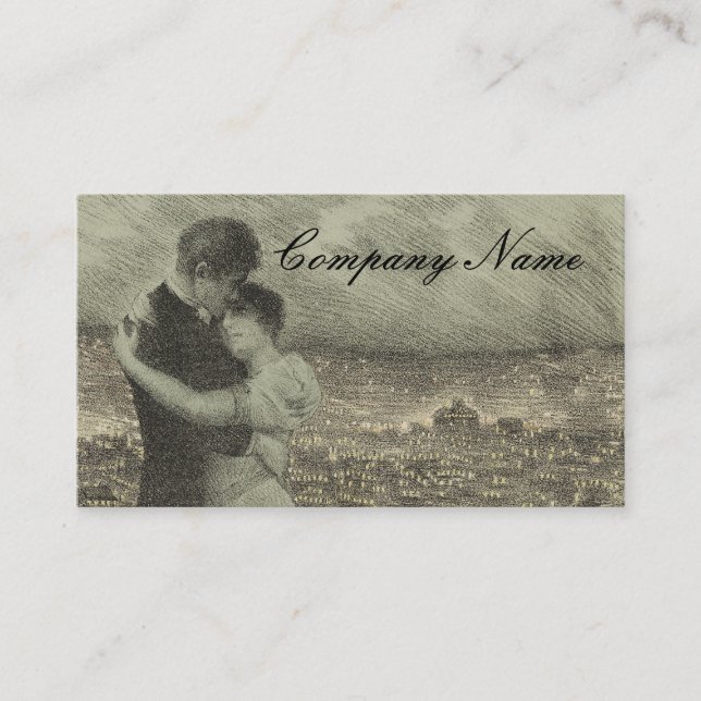 Vintage Couple Business Cards (Front)
