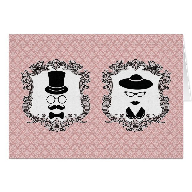 Vintage Couple Cards (Front Horizontal)