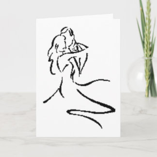 Vintage Couple Dancing Card