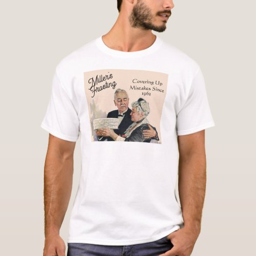 Vintage Couple Funny Frosting Mistakes Were Made T_Shirt