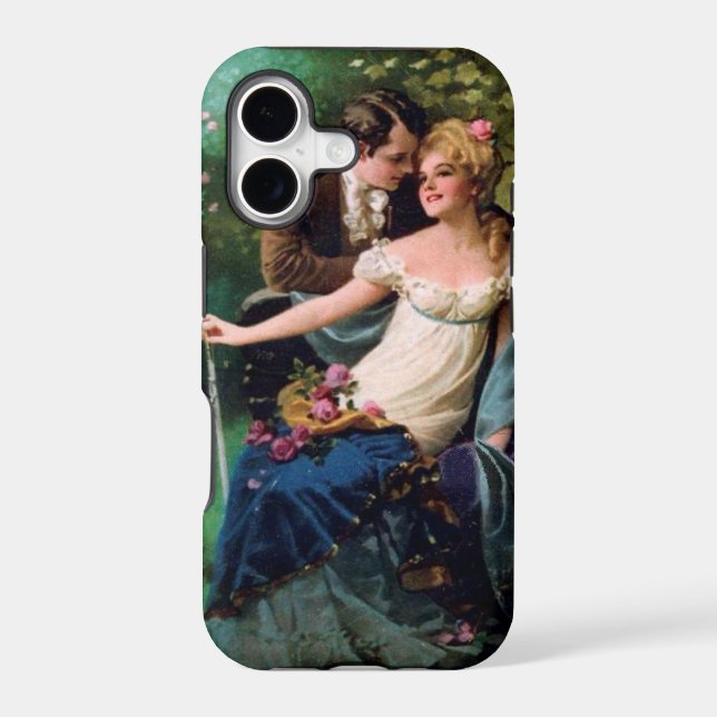 Vintage Couple iPhone Case (Back)