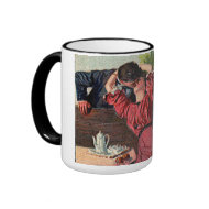 Vintage Couple Kissing Valentines Mug