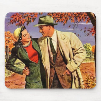 Vintage Couple Mouse Pad