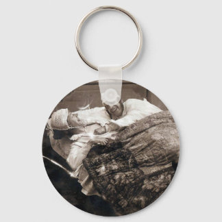 Vintage Couple Stop Tickling 1906 Keychain