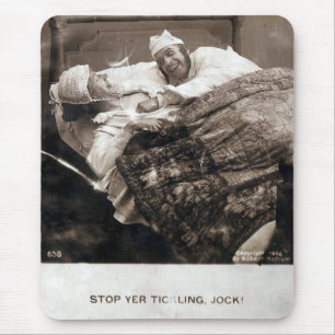 Vintage Couple Stop Tickling 1906 Mouse Pad