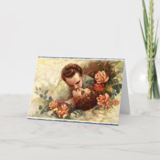Vintage Couple Valentine Greeting Card