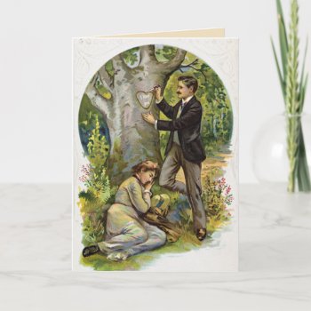 Vintage Couple Valentine's Day Card by GrannysPlace at Zazzle