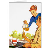 Vintage Couple with Iced Tea (Front)