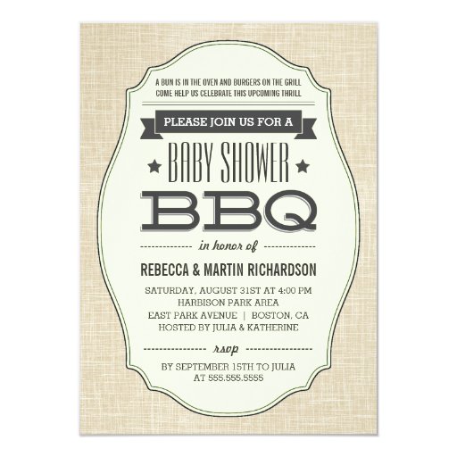Couples Bbq Baby Shower Invitations 9