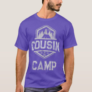 Vintage COUSIN CAMP 2022 Funny Grandma Grandpa Ree T-Shirt