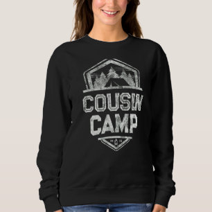 Vintage Cousin Camp 2022 Grandma Grandpa Reeducat Sweatshirt