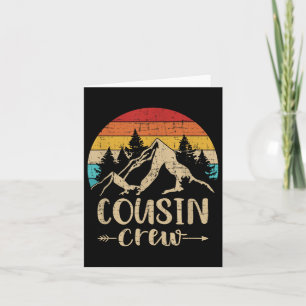 Vintage Cousin Crew Summer Camp Mountains  Card