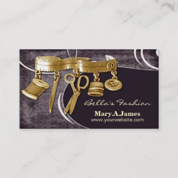 vintage couture dressmaker business cards