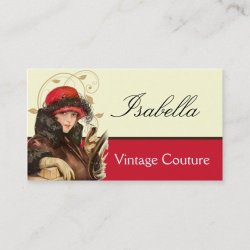 Vintage Couture Fashion Business Card